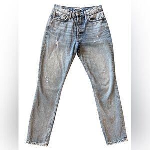 GRLFRND Light Blue Ankle & Cropped Jeans